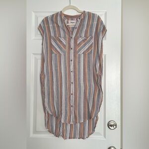 Anthropologie/ Holding Horses striped coverup or tunic size small EUC